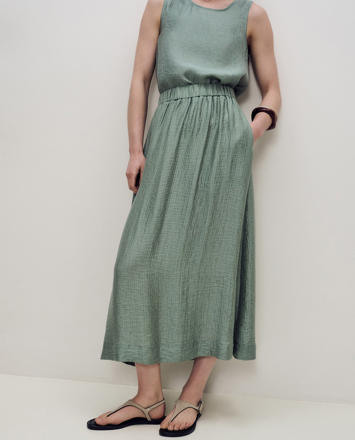 YERSE - Long Skirt with Elastic Waistband