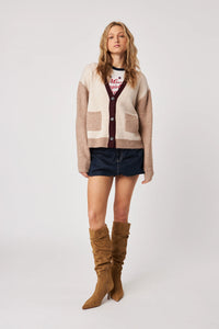 John + Jenn - Linden Cardigan in Smoky Merlot