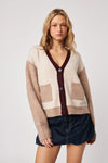 John + Jenn - Linden Cardigan in Smoky Merlot
