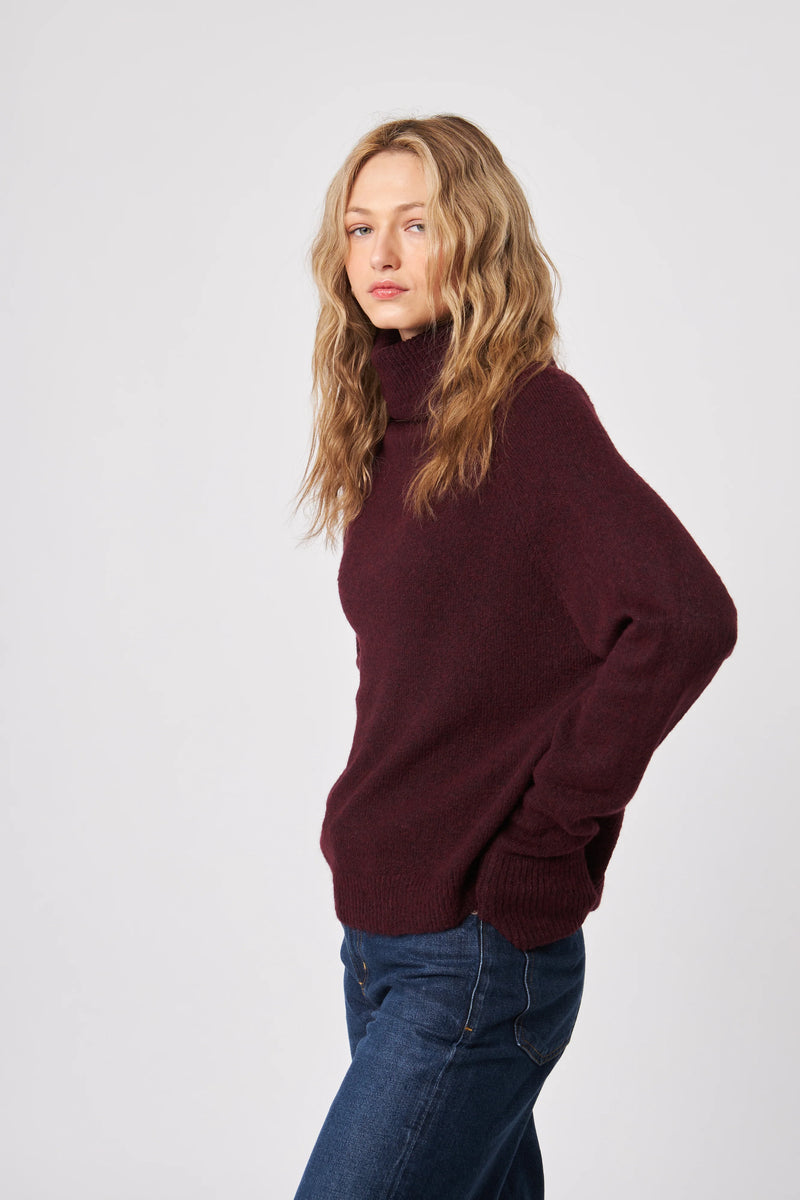 John + Jenn - Emmett Sweater in Merlot