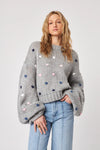 John + Jenn - Greyson Sweater in Dotted Shadow