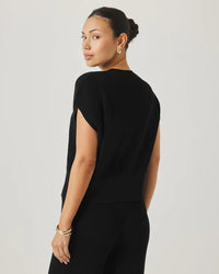 Splendid - Cella Jane Collection - Sleeveless Cardi Top in Black
