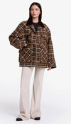 Smythe - Field Jacket in Umber Plaid