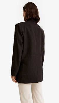Smythe - DB Peaked Lapel Blazer in Tobacco