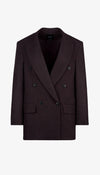 Smythe - DB Peaked Lapel Blazer in Tobacco