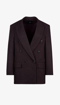 Smythe - DB Peaked Lapel Blazer in Tobacco