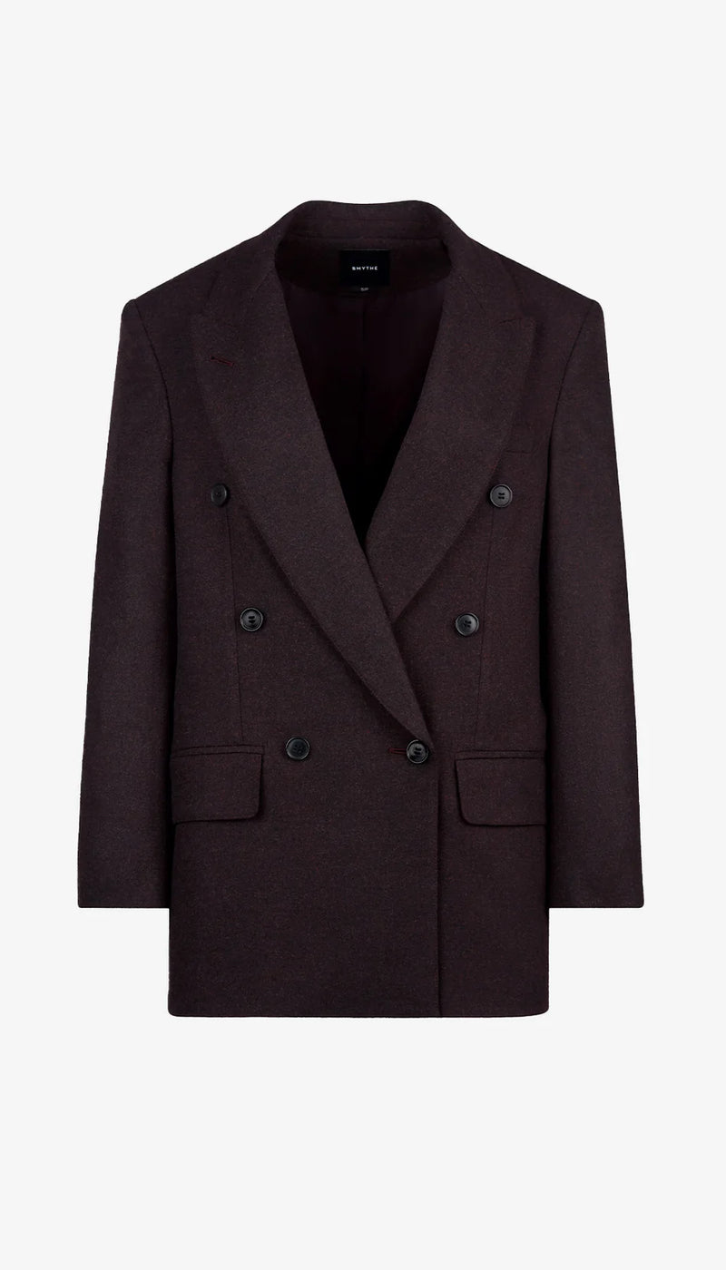 Smythe - DB Peaked Lapel Blazer in Tobacco