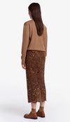 Smythe - Boyfriend V-Neck Sweater in Camel