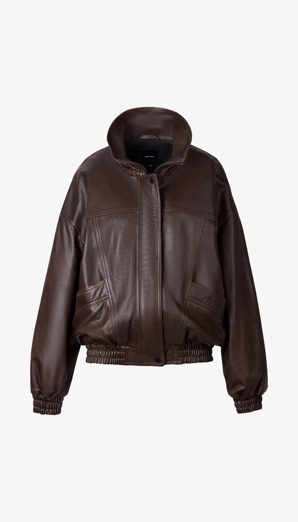 Smythe - Oversized Leather Bomber - Brown