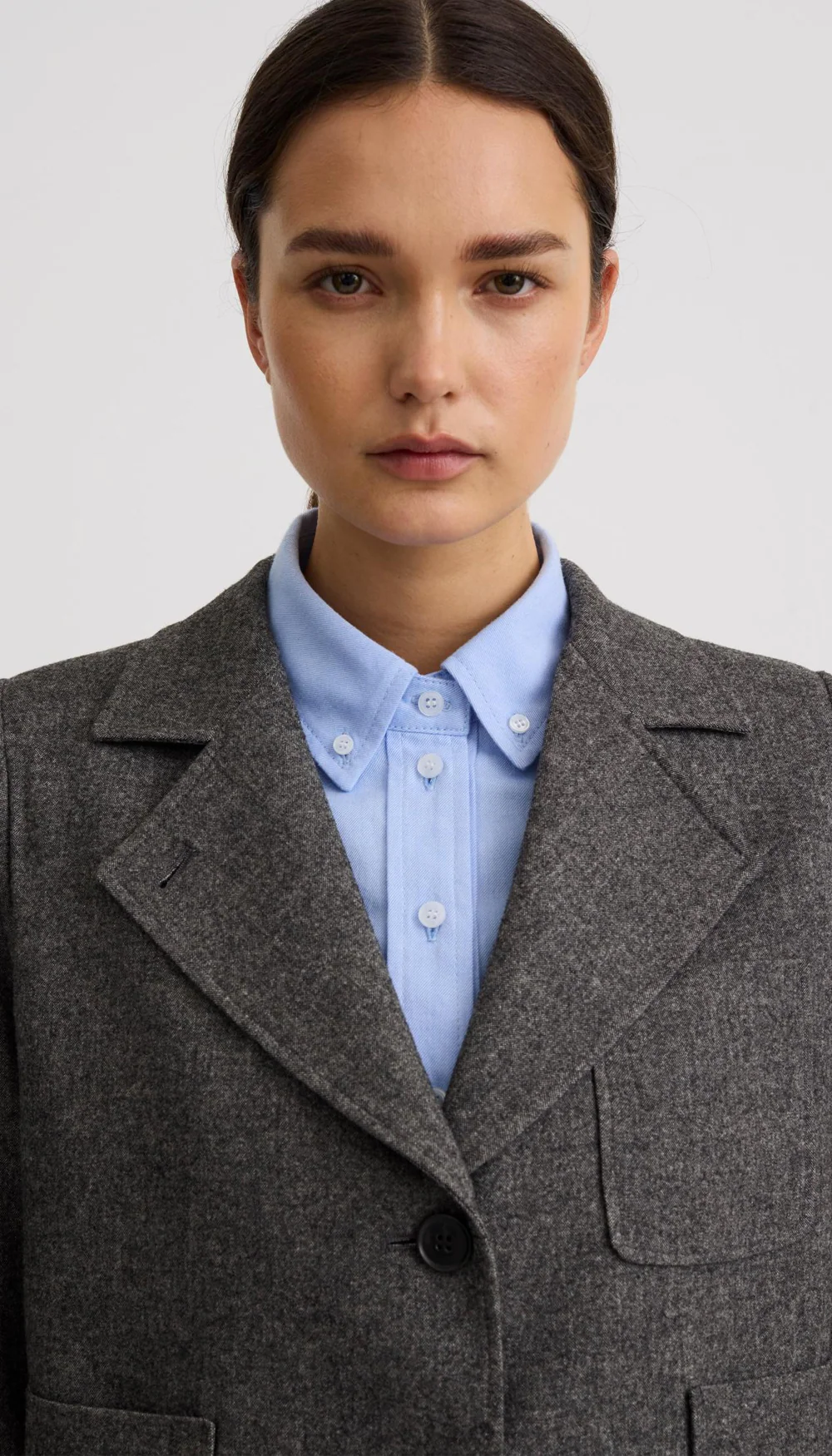 Smythe - Collegiate Blazer in Pebble Grey