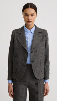 Smythe - Collegiate Blazer in Pebble Grey