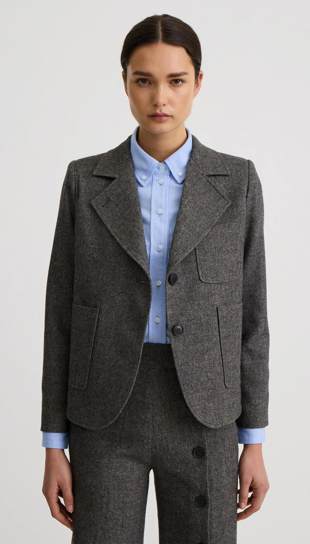 Smythe - Collegiate Blazer in Pebble Grey