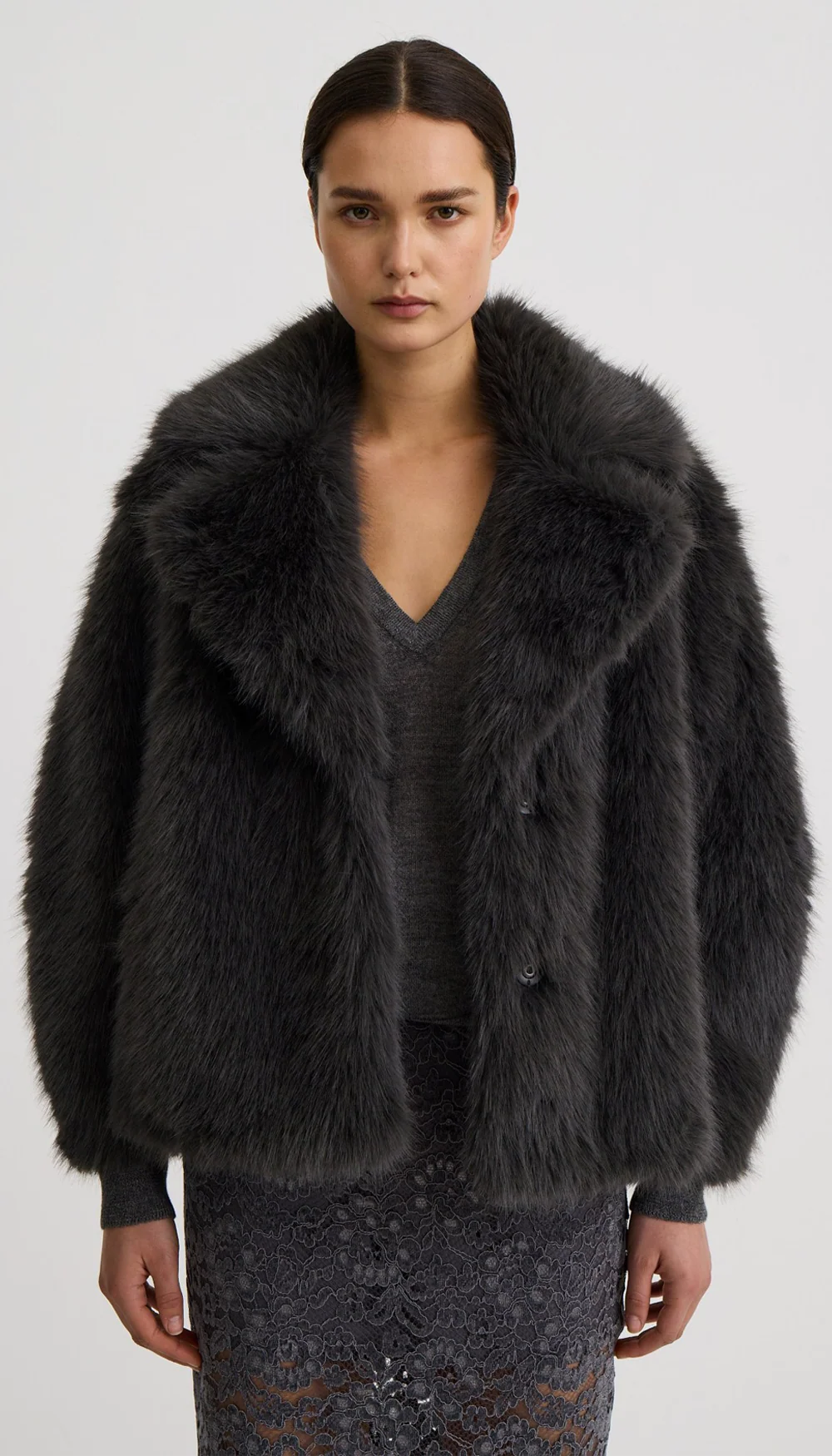 Smythe - Faux Fur Chubby in Graphite