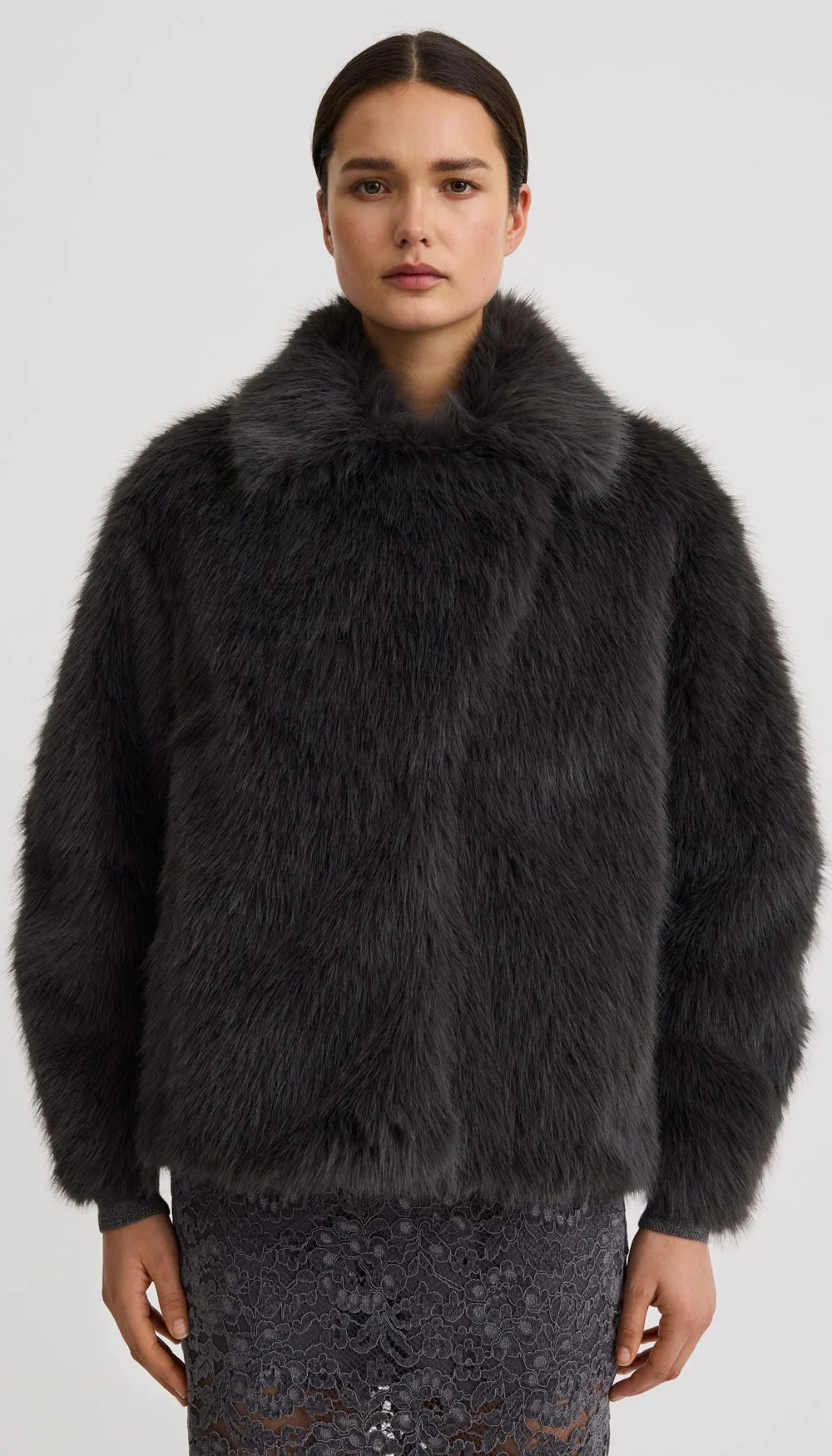 Smythe - Faux Fur Chubby in Graphite