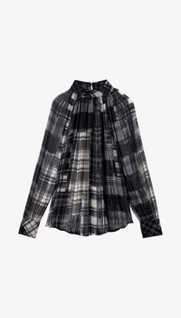 Smythe - Kitten Blouse in Diaphanous Plaid