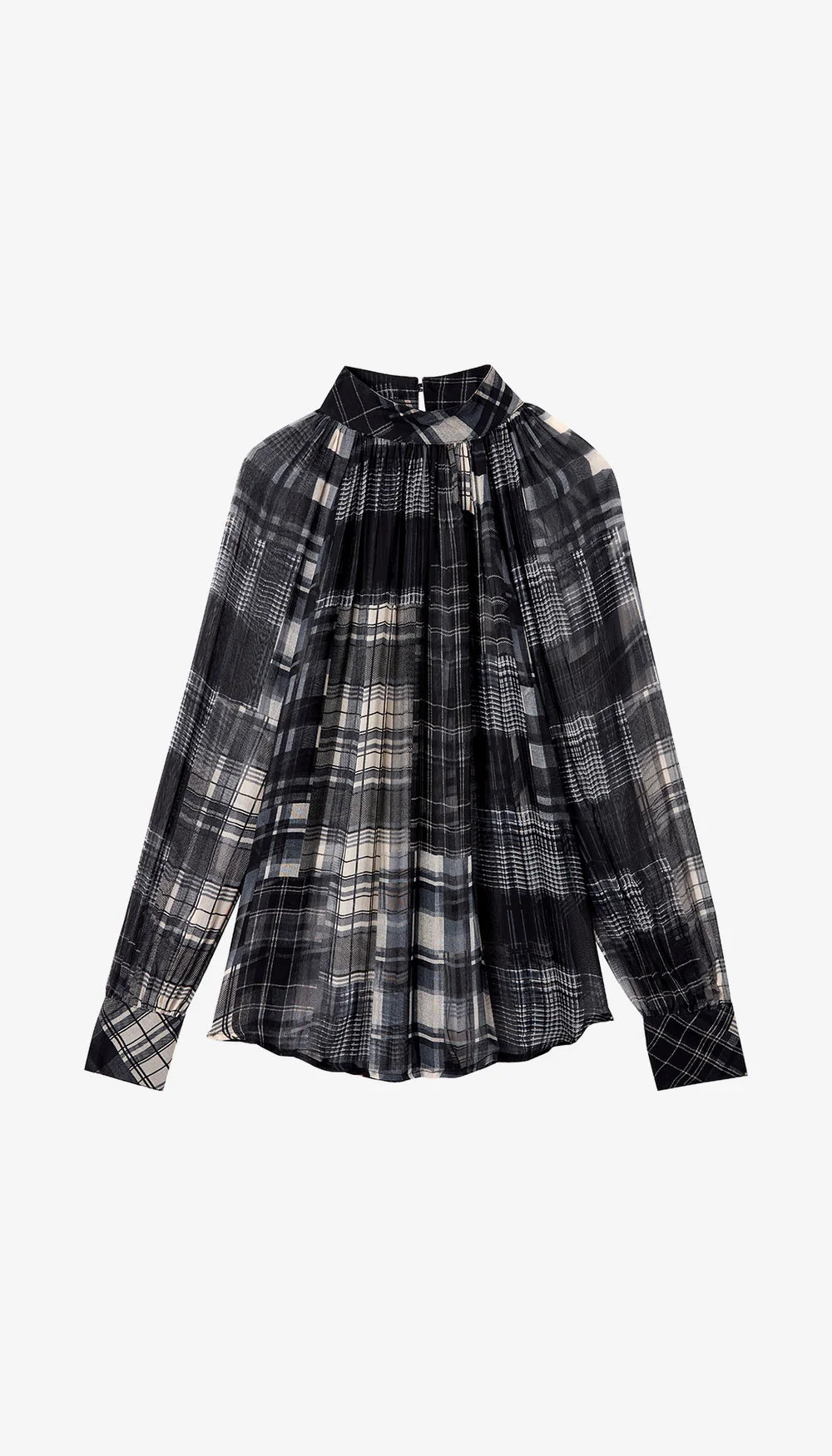 Smythe - Kitten Blouse in Diaphanous Plaid