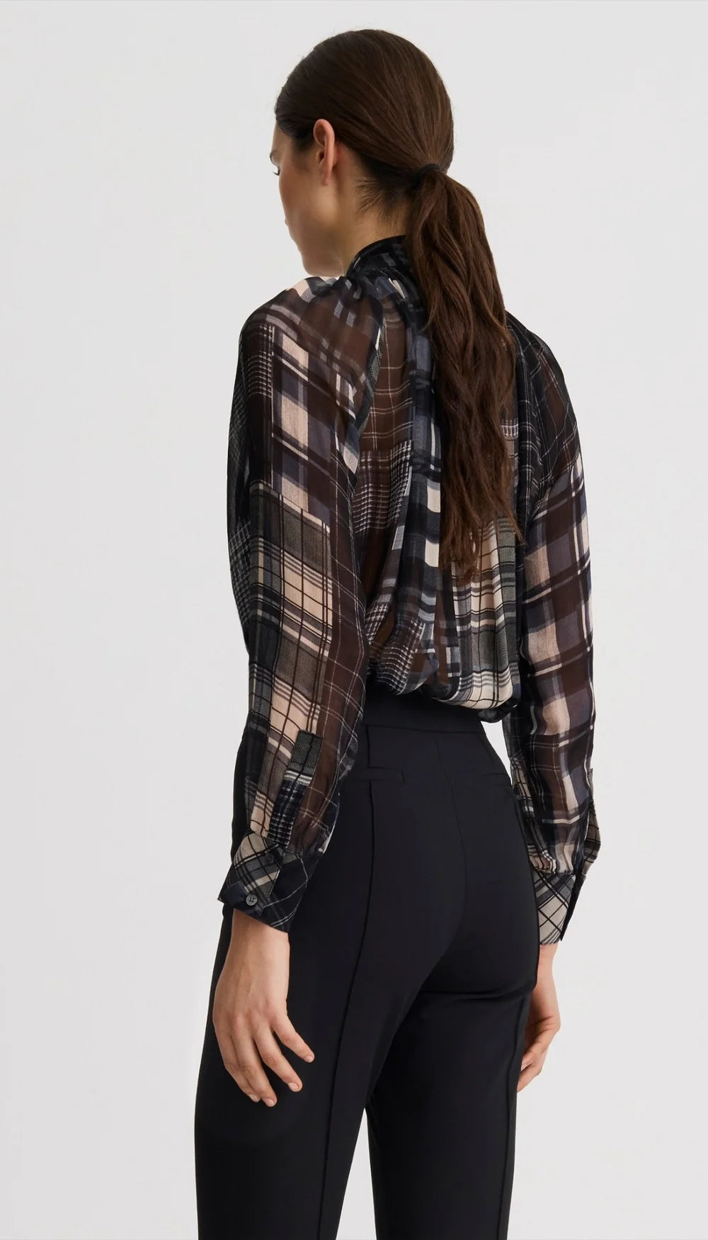 Smythe - Kitten Blouse in Diaphanous Plaid