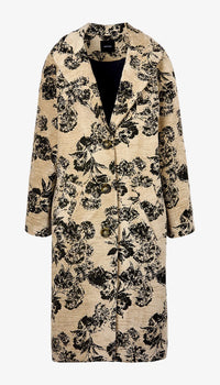 Smythe - Raglan Coat in Olive Jacquard