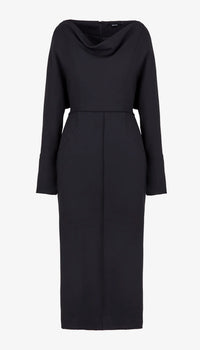 Smythe - Draped Dolman Dress - Black