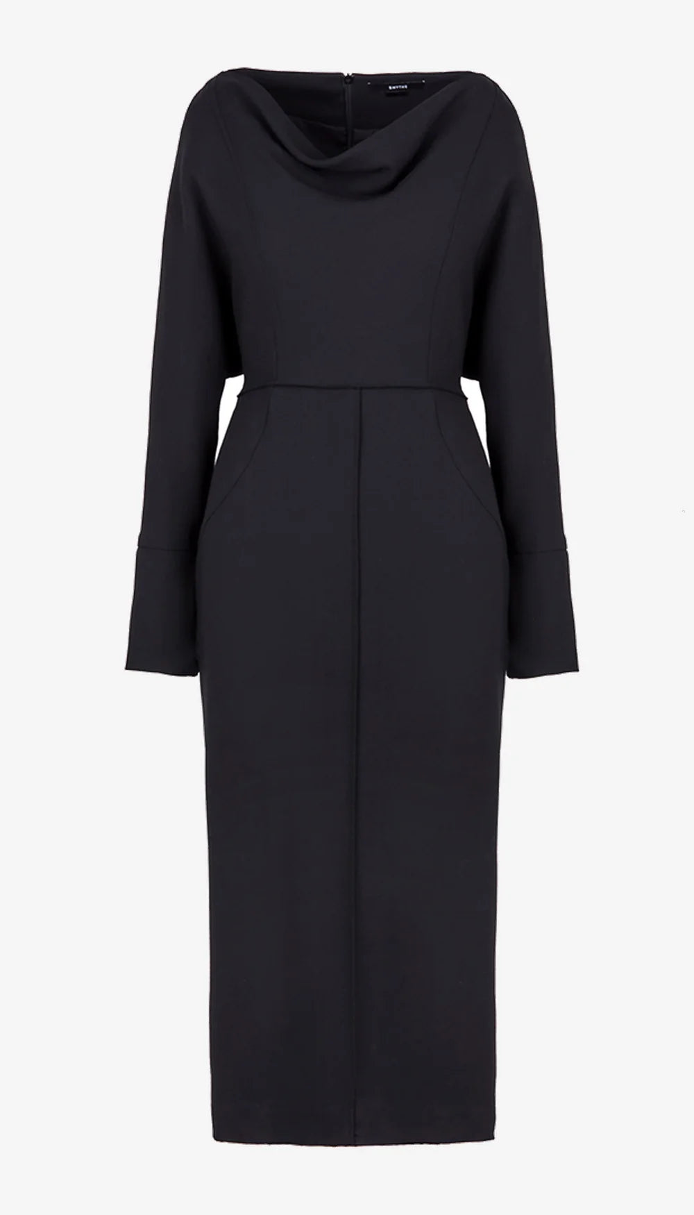 Smythe - Draped Dolman Dress - Black