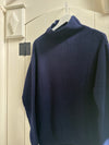 Lyla & Luxe - Chadwick - Relaxed Mockneck Sweater in Navy