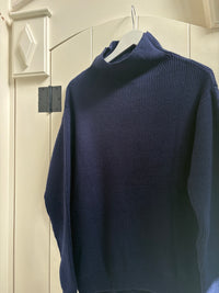 Lyla & Luxe - Chadwick - Relaxed Mockneck Sweater in Navy