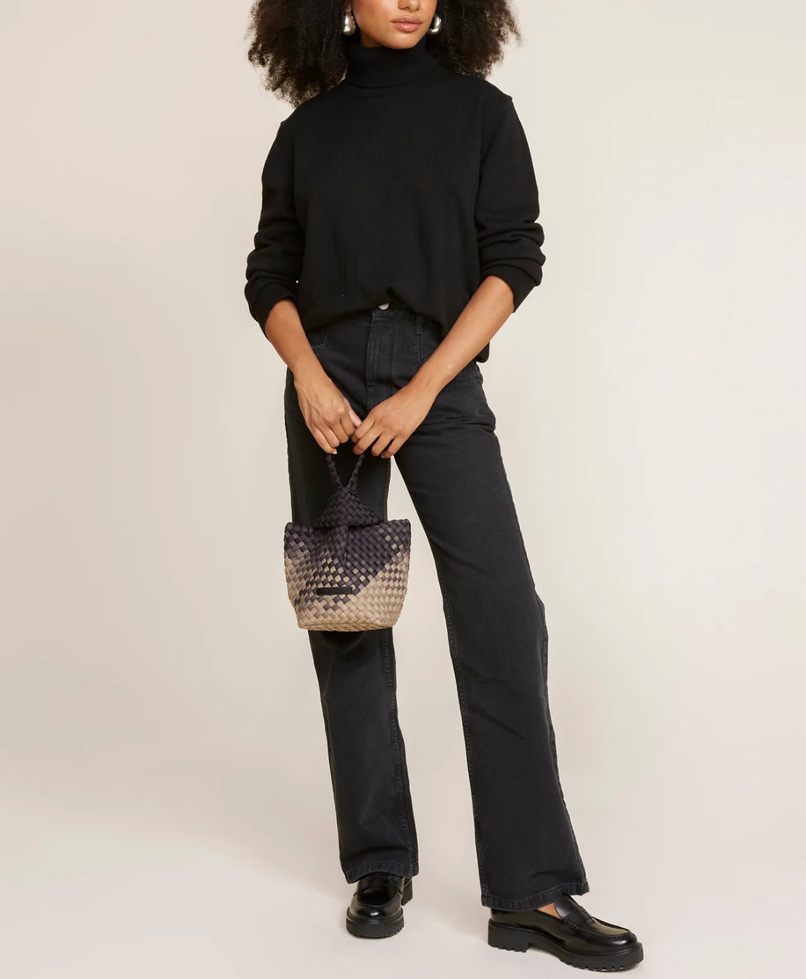 NAGHEDI*デイリーミニトート*愛らしい*Kyoto Clutch Graphic Geo Kyoto Clutch | Onyx