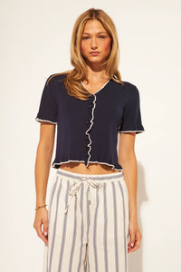 John + Jenn - Florian -  Knit Top in Minuit