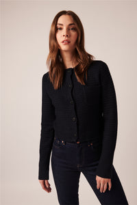 Line - Flynn Cardigan in Caviar