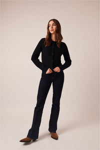 Line - Flynn Cardigan in Caviar