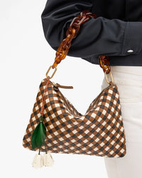 Clare V. - Le Fleur Fob in Evergreen/Cream