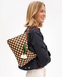 Clare V. - Le Fleur Fob in Evergreen/Cream