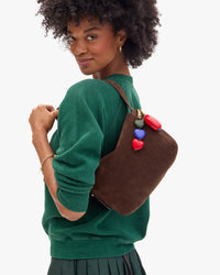 Clare V. - Heart Fob in Evergreen Multi