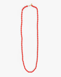 Clare V - Grande Enamel Barrel Chain - Persimmon