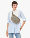 Clare V. - Grande Fanny Woven Checker in Cream/Black