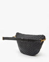 Clare V. - Grande Fanny in Woven Zig Zag Black