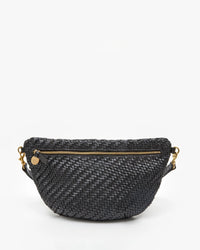 Clare V. - Grande Fanny in Woven Zig Zag Black