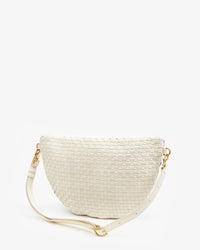 Clare V. - Grande Fanny in Woven Checker Cream