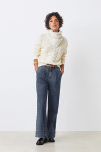 Suncoo - Percy Sweater in Blanc Casse