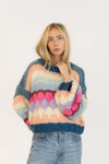Lyla & Luxe - Hannah Handmade Crewneck Pullover in Multi