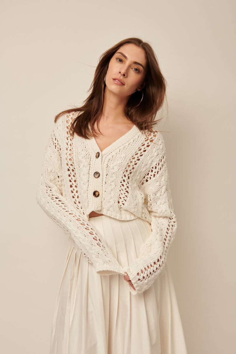 LINE Knitwear - Harper - Cropped Cardigan