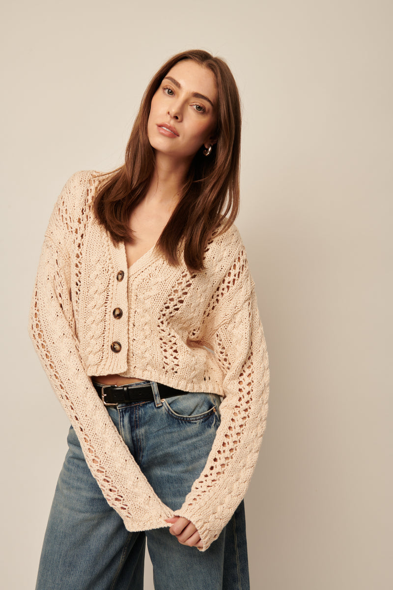 LINE Knitwear - Harper - Cropped Cardigan