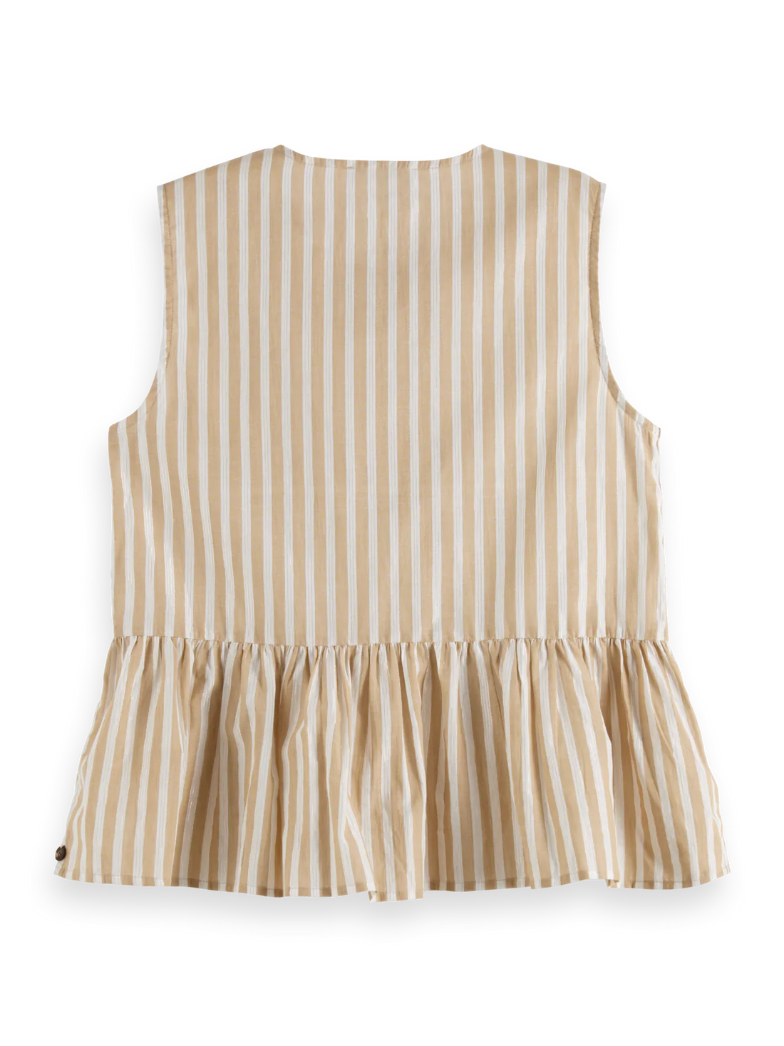 Scotch & Soda - Bow Details Top in Desert Sand Stripe with Lurex