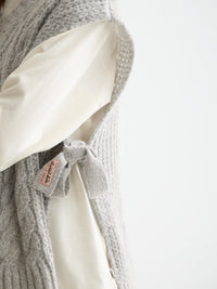 Scotch & Soda - Cable Stitch Spencer in Grey Melange