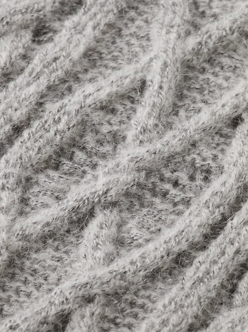 Scotch & Soda - Cable Stitch Spencer in Grey Melange