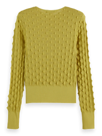 Scotch & Soda - Textured Stitch Pullover in Golden Green
