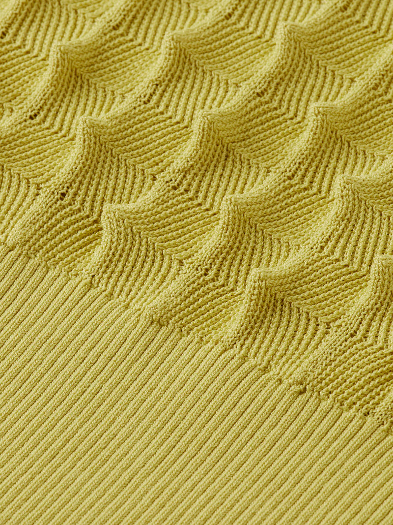 Scotch & Soda - Textured Stitch Pullover in Golden Green