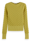 Scotch & Soda - Textured Stitch Pullover in Golden Green