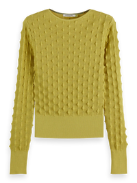 Scotch & Soda - Textured Stitch Pullover in Golden Green