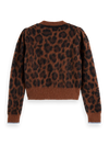 Scotch & Soda - Fuzzy Jacquard Cardigan in Peace Leopard